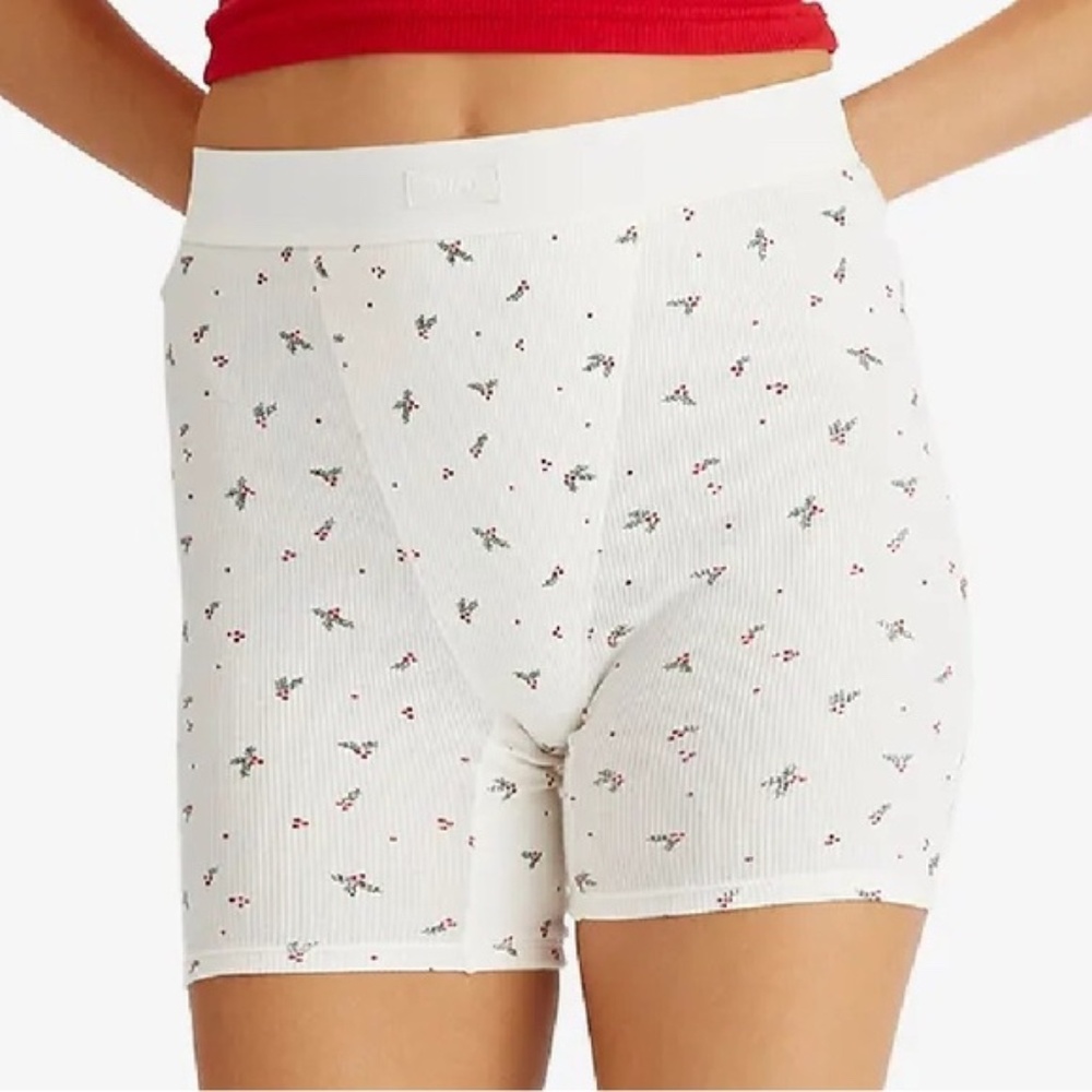 SKIMS Stretch Cotton Rib Boxers NWOT